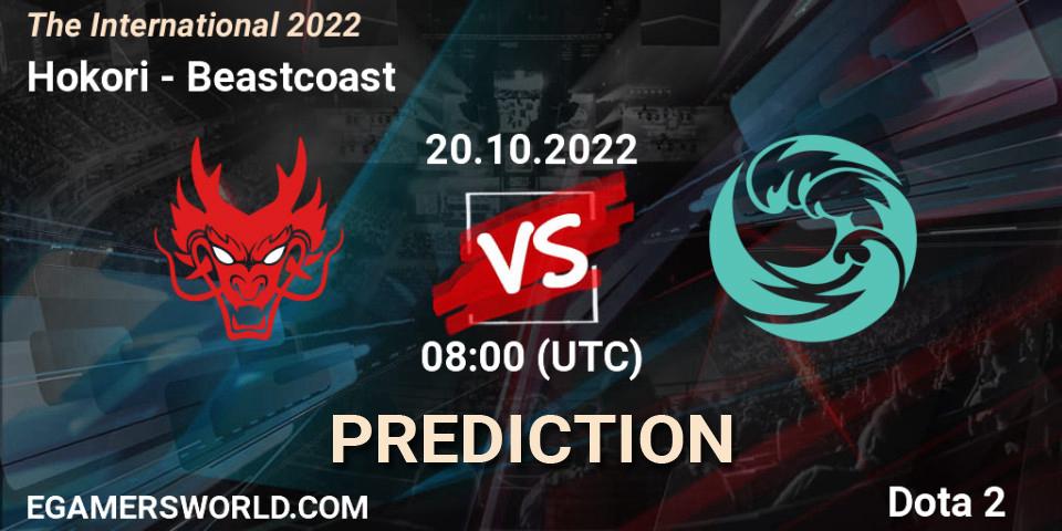 Hokori - Beastcoast: Maç tahminleri. 20.10.22, Dota 2, The International 2022