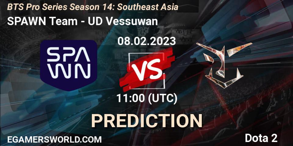SPAWN Team - UD Vessuwan: Maç tahminleri. 09.02.23, Dota 2, BTS Pro Series Season 14: Southeast Asia