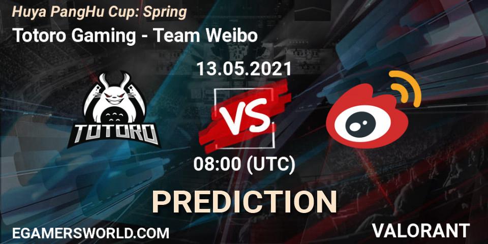 Totoro Gaming - Team Weibo: Maç tahminleri. 13.05.2021 at 08:00, VALORANT, Huya PangHu Cup: Spring