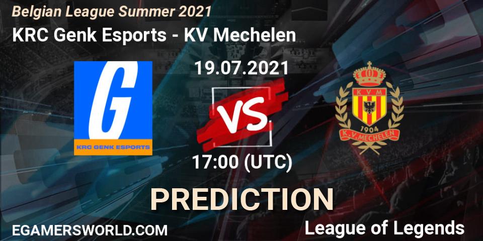 KRC Genk Esports - KV Mechelen: Maç tahminleri. 19.07.2021 at 17:00, LoL, Belgian League Summer 2021