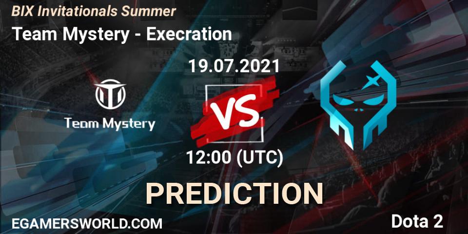 Team Mystery - Execration: Maç tahminleri. 19.07.2021 at 12:29, Dota 2, BIX Invitationals Summer
