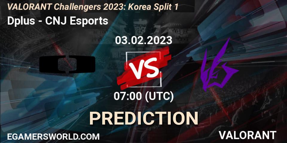 Dplus - CNJ Esports: Maç tahminleri. 03.02.23, VALORANT, VALORANT Challengers 2023: Korea Split 1