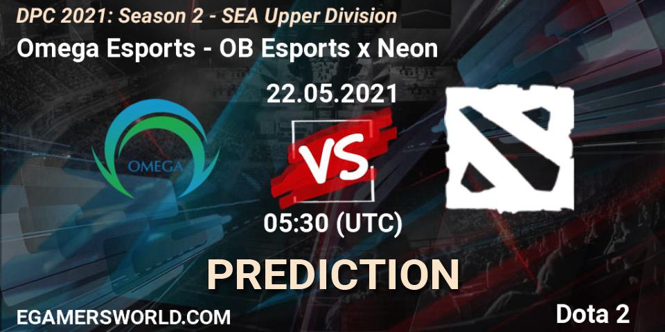 Omega Esports - OB Esports x Neon: Maç tahminleri. 22.05.2021 at 06:47, Dota 2, DPC 2021: Season 2 - SEA Upper Division