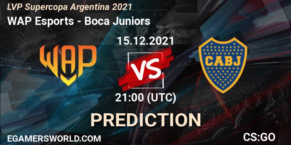 WAP Esports - Boca Juniors: Maç tahminleri. 15.12.2021 at 21:00, Counter-Strike (CS2), LVP Supercopa Argentina 2021