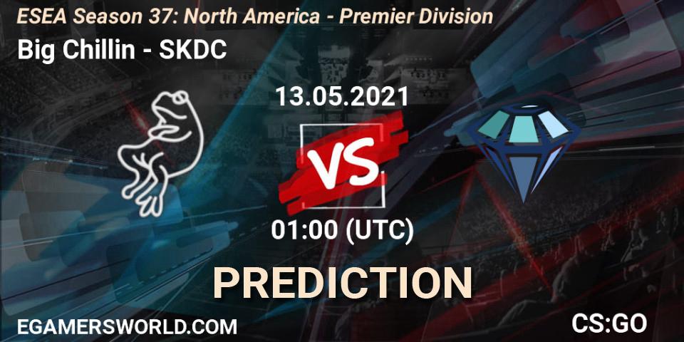 Big Chillin - SKDC: Maç tahminleri. 13.05.2021 at 01:00, Counter-Strike (CS2), ESEA Season 37: North America - Premier Division
