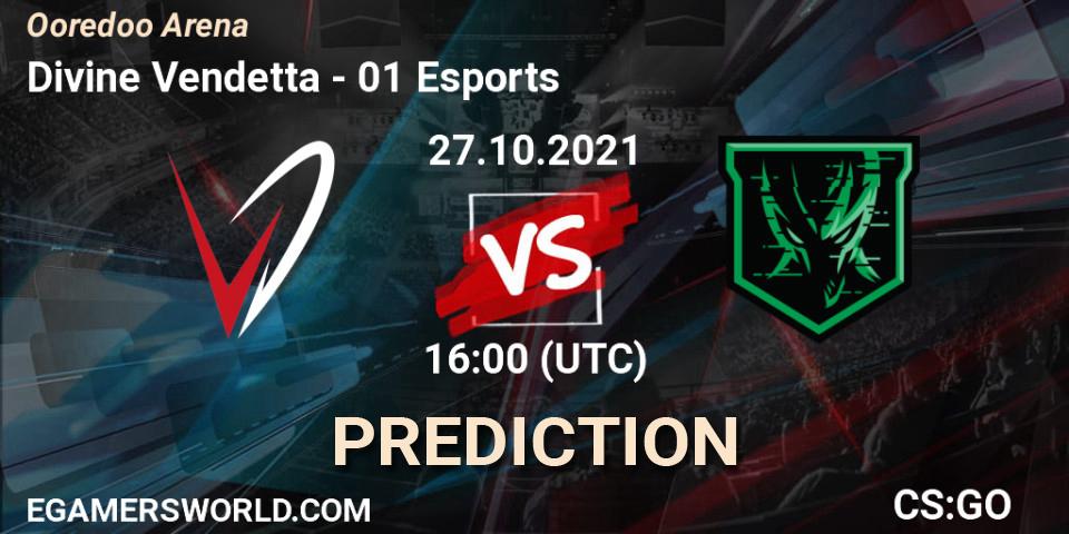Divine Vendetta - 01 Esports: Maç tahminleri. 27.10.2021 at 16:00, Counter-Strike (CS2), Ooredoo Arena