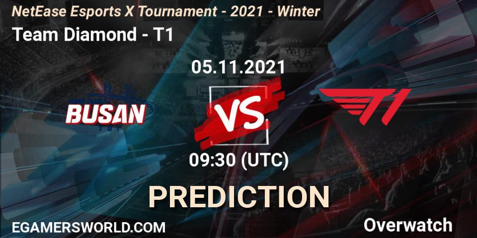 Team Diamond - T1: Maç tahminleri. 05.11.2021 at 10:00, Overwatch, NetEase Esports X Tournament - 2021 - Winter
