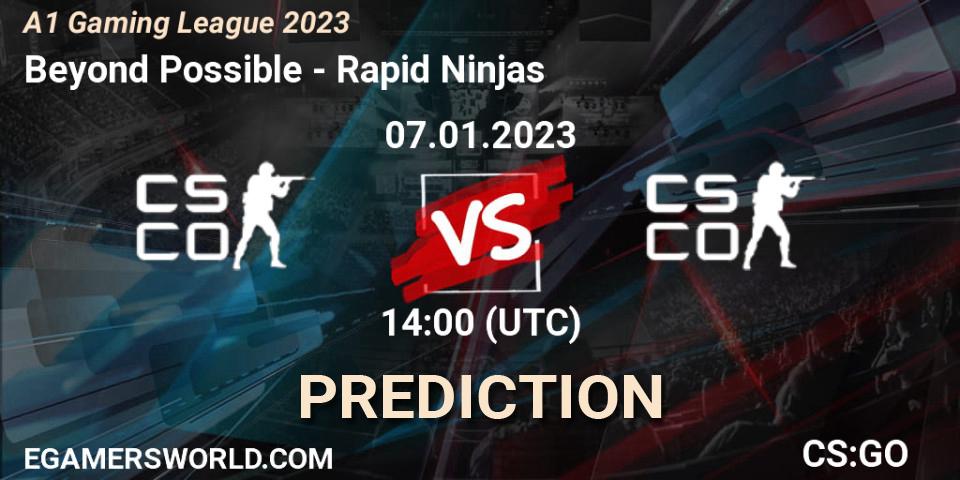 Beyond Possible - Rapid Ninjas: Maç tahminleri. 07.01.2023 at 14:00, Counter-Strike (CS2), A1 Gaming League 2023