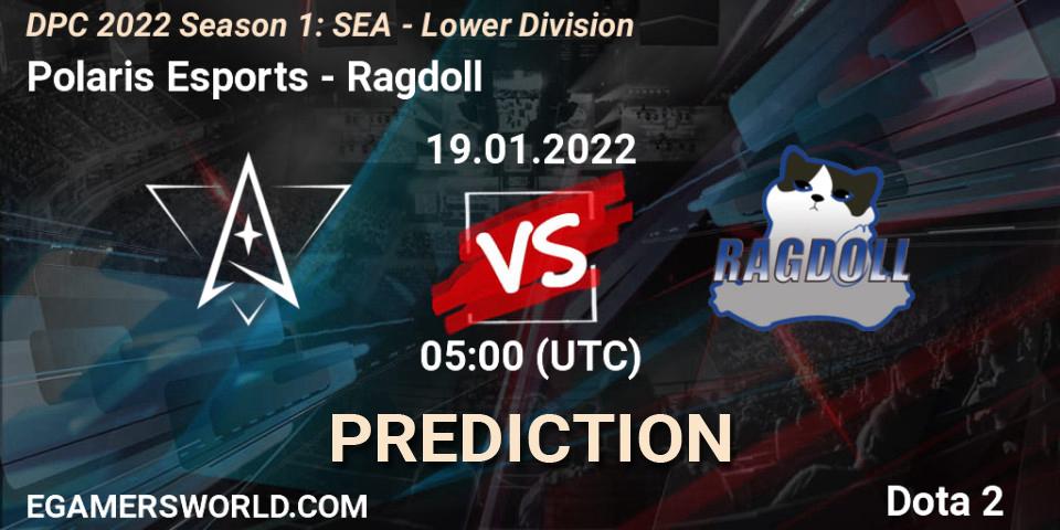 Polaris Esports - Ragdoll: Maç tahminleri. 19.01.2022 at 05:00, Dota 2, DPC 2022 Season 1: SEA - Lower Division