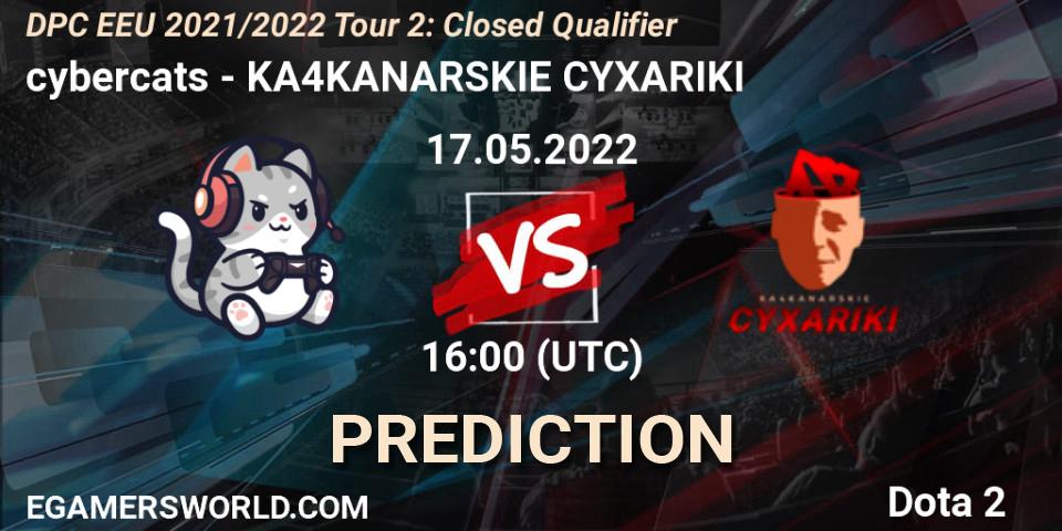 cybercats - KA4KANARSKIE CYXARIKI: Maç tahminleri. 17.05.2022 at 15:32, Dota 2, DPC EEU 2021/2022 Tour 2: Closed Qualifier