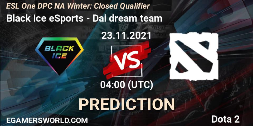 Black Ice eSports - Dai dream team: Maç tahminleri. 23.11.2021 at 04:24, Dota 2, DPC 2022 Season 1: North America - Closed Qualifier (ESL One Winter 2021)