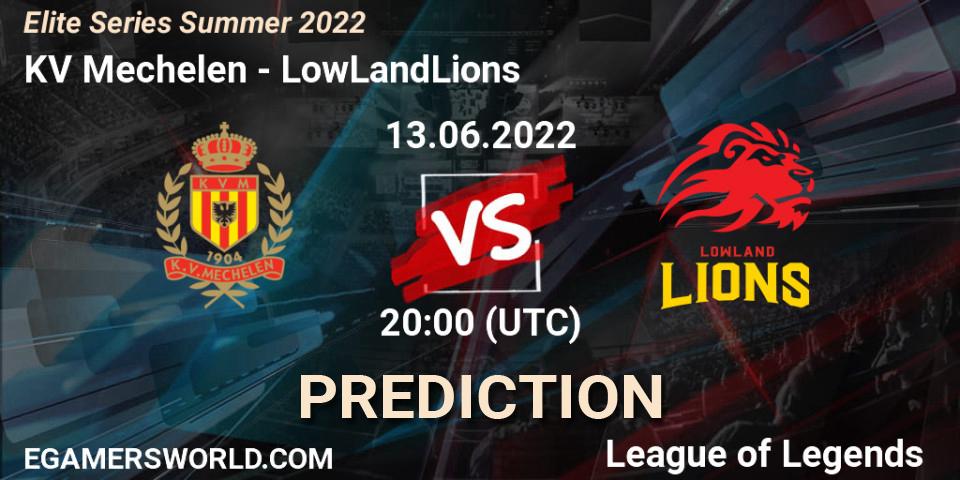 KV Mechelen - LowLandLions: Maç tahminleri. 13.06.2022 at 20:00, LoL, Elite Series Summer 2022