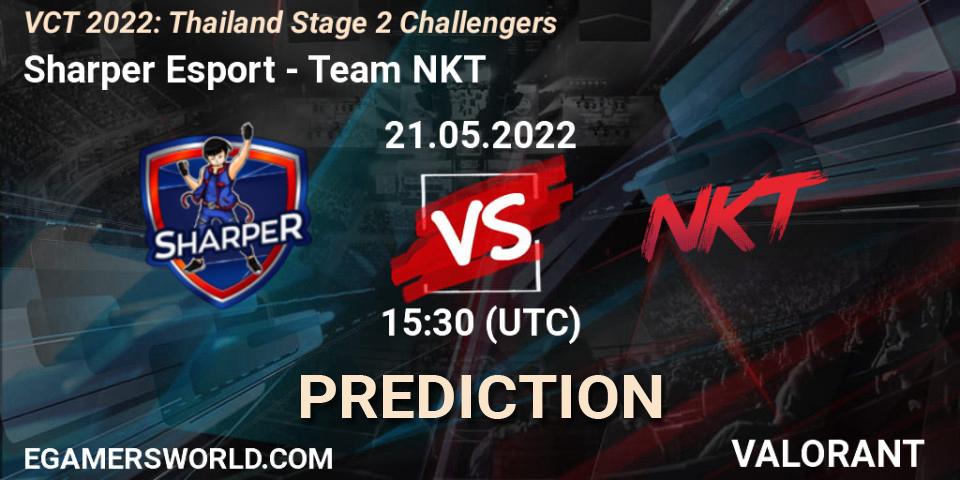 Sharper Esport - Team NKT: Maç tahminleri. 21.05.2022 at 12:20, VALORANT, VCT 2022: Thailand Stage 2 Challengers