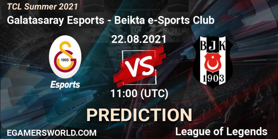 Galatasaray Esports - Beşiktaş e-Sports Club: Maç tahminleri. 22.08.2021 at 11:00, LoL, TCL Summer 2021