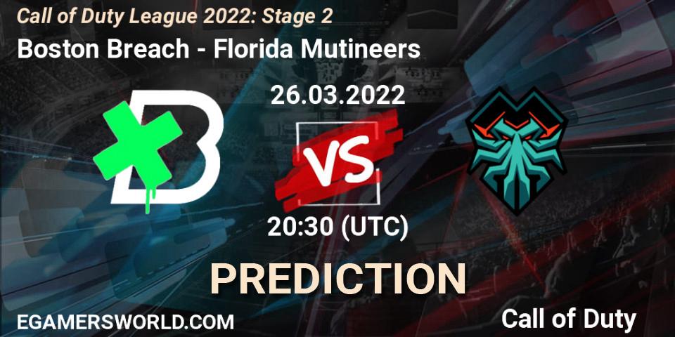Boston Breach - Florida Mutineers: Maç tahminleri. 26.03.2022 at 20:30, Call of Duty, Call of Duty League 2022: Stage 2