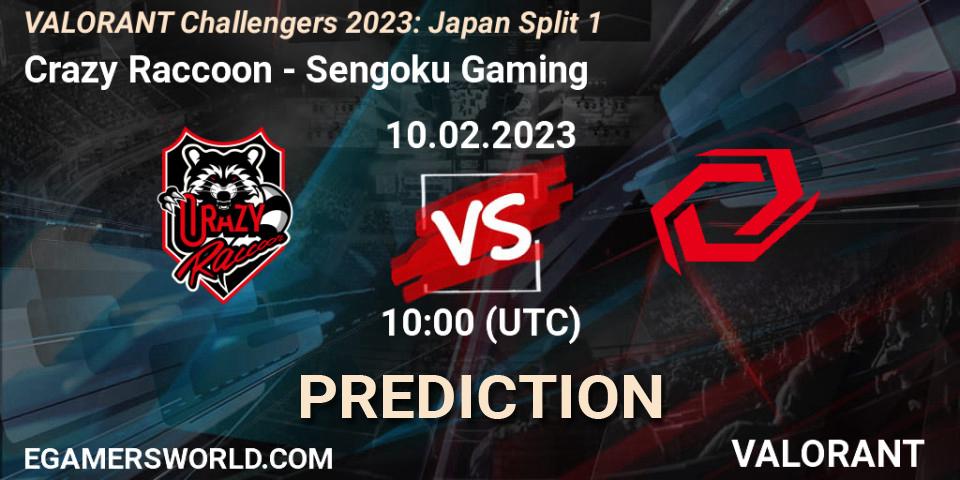 Crazy Raccoon - Sengoku Gaming: Maç tahminleri. 10.02.23, VALORANT, VALORANT Challengers 2023: Japan Split 1
