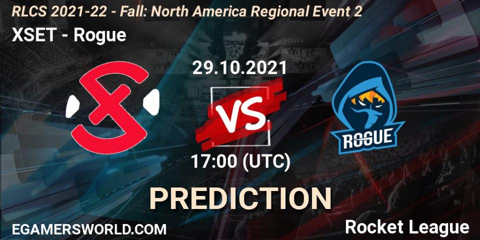 XSET - Rogue: Maç tahminleri. 29.10.2021 at 17:00, Rocket League, RLCS 2021-22 - Fall: North America Regional Event 2
