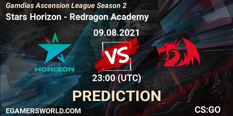 Stars Horizon - Redragon Academy: Maç tahminleri. 09.08.2021 at 22:00, Counter-Strike (CS2), Gamdias Ascension League Season 2