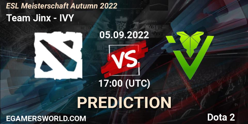 Team Jinx - IVY: Maç tahminleri. 05.09.2022 at 17:01, Dota 2, ESL Meisterschaft Autumn 2022
