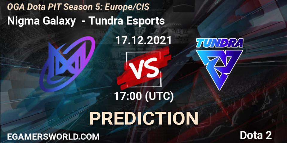 Nigma Galaxy - Tundra Esports: Maç tahminleri. 17.12.2021 at 17:01, Dota 2, OGA Dota PIT Season 5: Europe/CIS