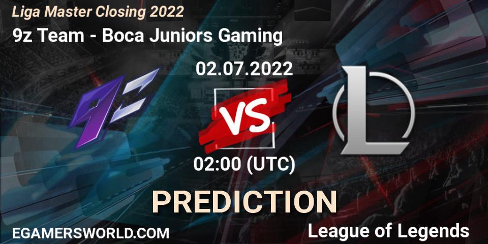 9z Team - Boca Juniors Gaming: Maç tahminleri. 02.07.22, LoL, Liga Master Closing 2022