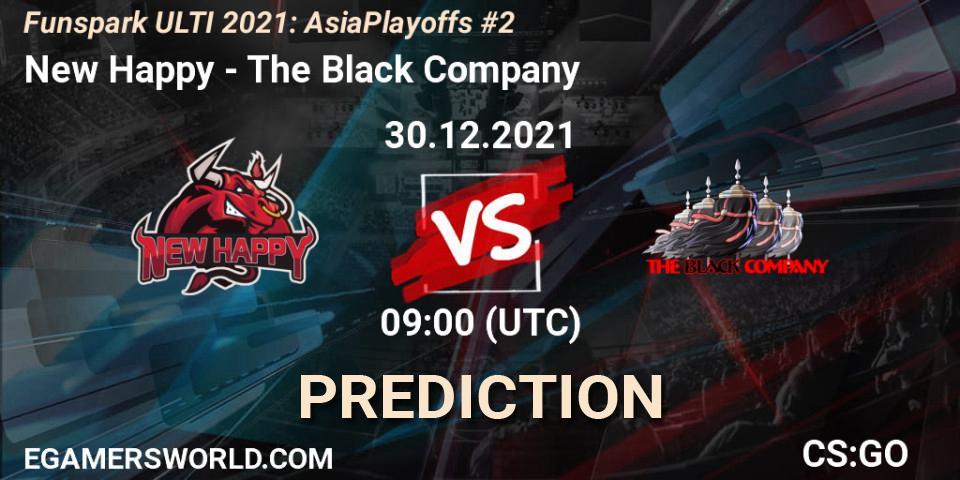 New Happy - The Black Company: Maç tahminleri. 30.12.2021 at 09:00, Counter-Strike (CS2), Funspark ULTI 2021 Asia Playoffs 2