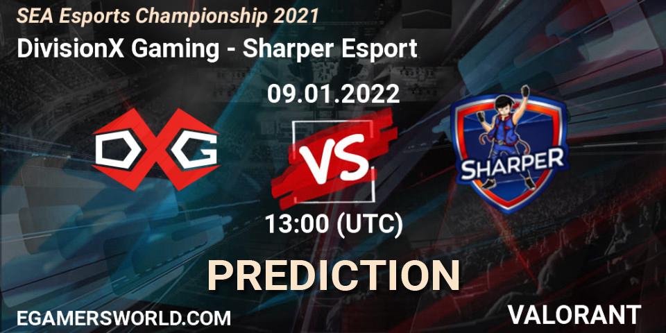 DivisionX Gaming - Sharper Esport: Maç tahminleri. 09.01.2022 at 13:00, VALORANT, SEA Esports Championship 2021