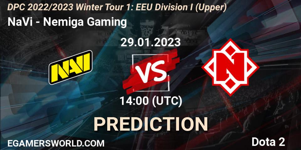 NaVi - Nemiga Gaming: Maç tahminleri. 29.01.23, Dota 2, DPC 2022/2023 Winter Tour 1: EEU Division I (Upper)