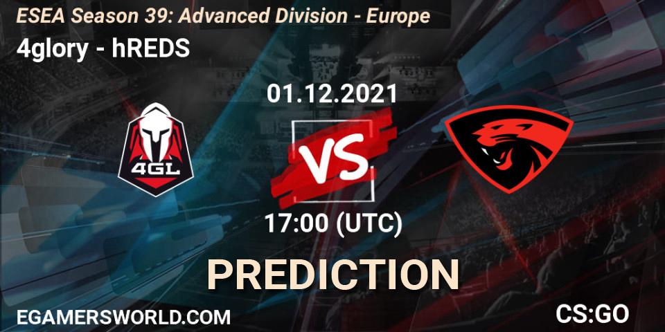4glory - hREDS: Maç tahminleri. 03.12.2021 at 15:00, Counter-Strike (CS2), ESEA Season 39: Advanced Division - Europe