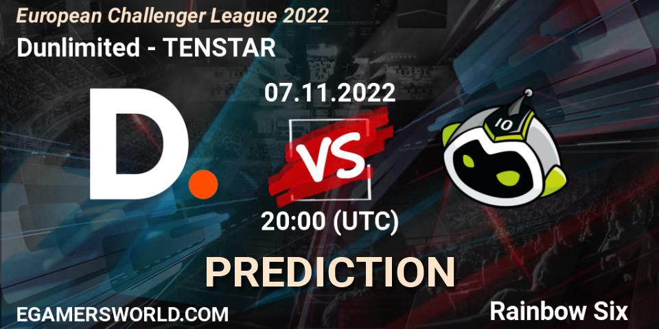 Dunlimited - TENSTAR: Maç tahminleri. 07.11.2022 at 20:00, Rainbow Six, European Challenger League 2022