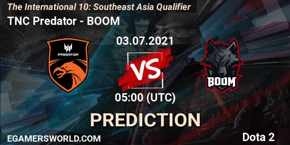 TNC Predator - BOOM: Maç tahminleri. 03.07.2021 at 05:00, Dota 2, The International 10: Southeast Asia Qualifier