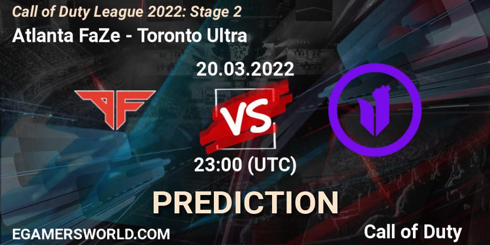 Atlanta FaZe - Toronto Ultra: Maç tahminleri. 20.03.22, Call of Duty, Call of Duty League 2022: Stage 2