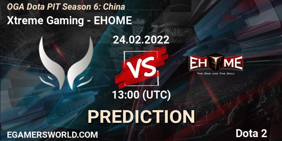 Xtreme Gaming - EHOME: Maç tahminleri. 24.02.2022 at 12:11, Dota 2, OGA Dota PIT Season 6: China