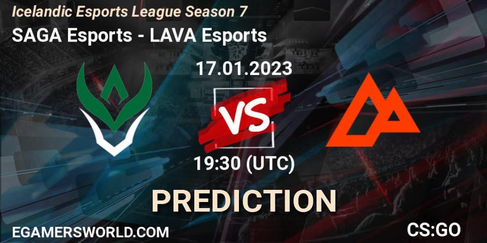 SAGA Esports - LAVA Esports: Maç tahminleri. 17.01.2023 at 19:30, Counter-Strike (CS2), Icelandic Esports League Season 7