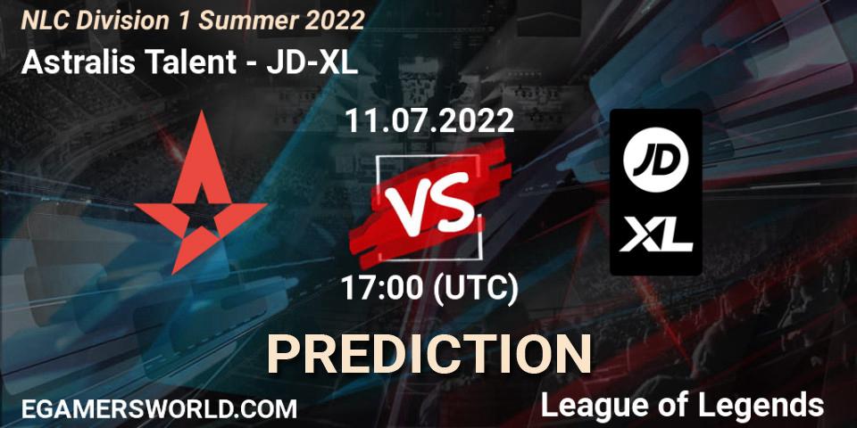 Astralis Talent - JD-XL: Maç tahminleri. 11.07.2022 at 19:10, LoL, NLC Division 1 Summer 2022