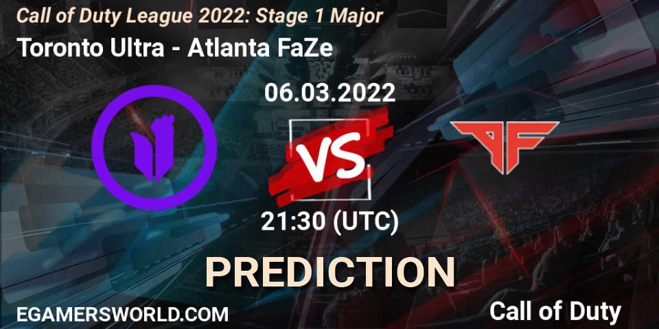 Toronto Ultra - Atlanta FaZe: Maç tahminleri. 06.03.2022 at 21:30, Call of Duty, Call of Duty League 2022: Stage 1 Major