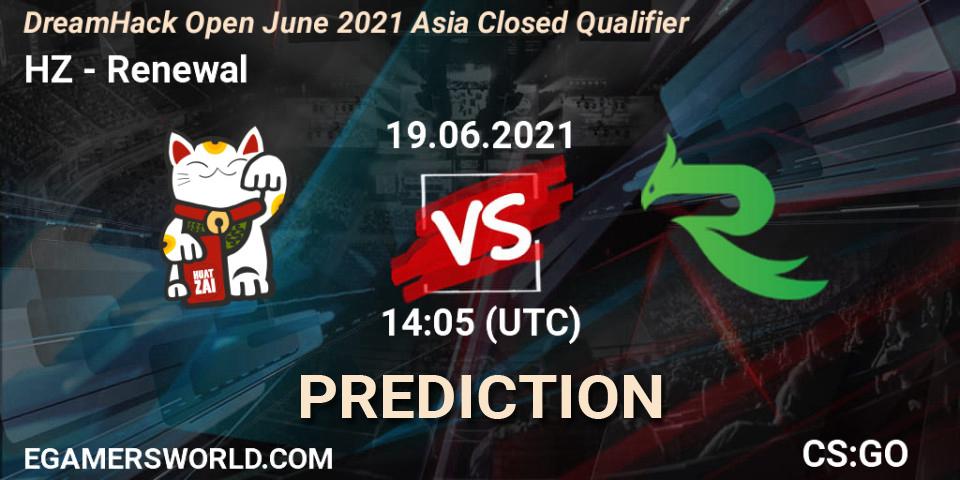 HZ - Renewal: Maç tahminleri. 19.06.21, CS2 (CS:GO), DreamHack Open June 2021 Asia Closed Qualifier