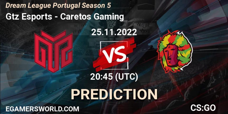 GTZ Bulls Esports - Caretos Gaming: Maç tahminleri. 25.11.2022 at 20:45, Counter-Strike (CS2), Dream League Portugal Season 5