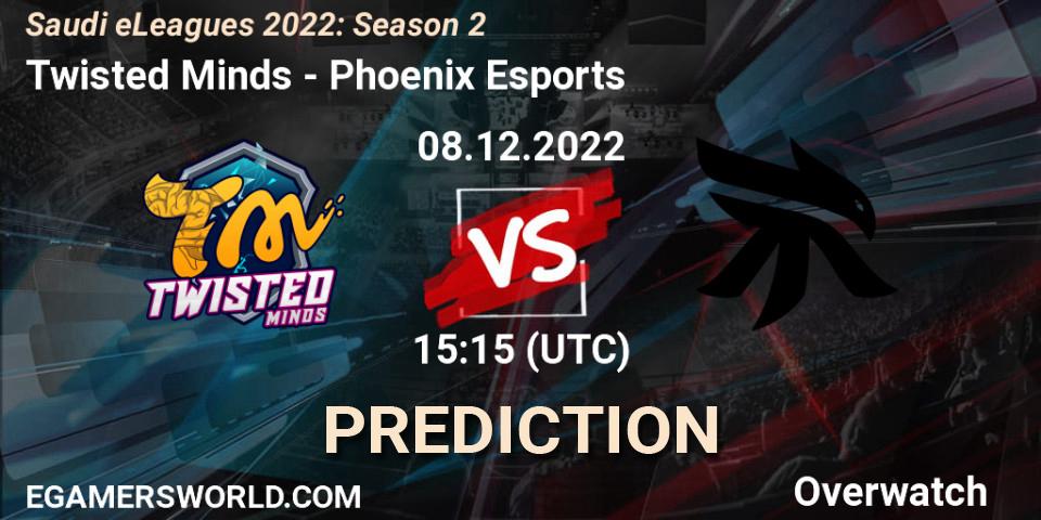 Twisted Minds - Phoenix Esports: Maç tahminleri. 08.12.2022 at 15:45, Overwatch, Saudi eLeagues 2022: Season 2