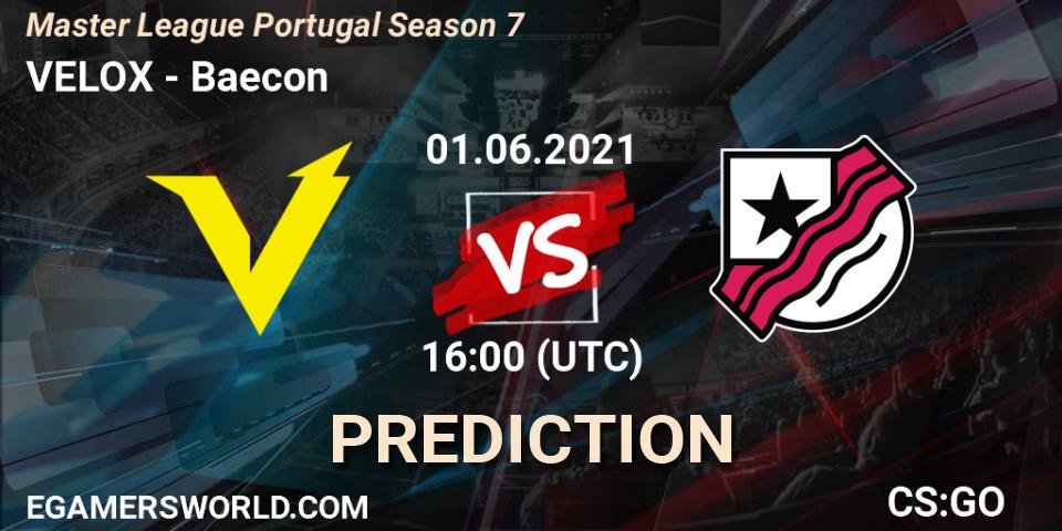VELOX - Baecon: Maç tahminleri. 01.06.21, CS2 (CS:GO), Master League Portugal Season 7