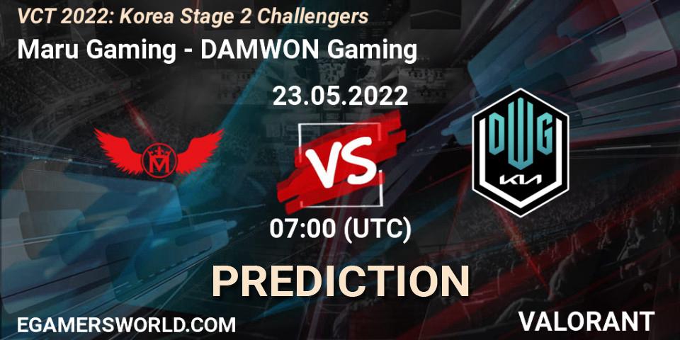 Maru Gaming - DAMWON Gaming: Maç tahminleri. 23.05.2022 at 07:00, VALORANT, VCT 2022: Korea Stage 2 Challengers