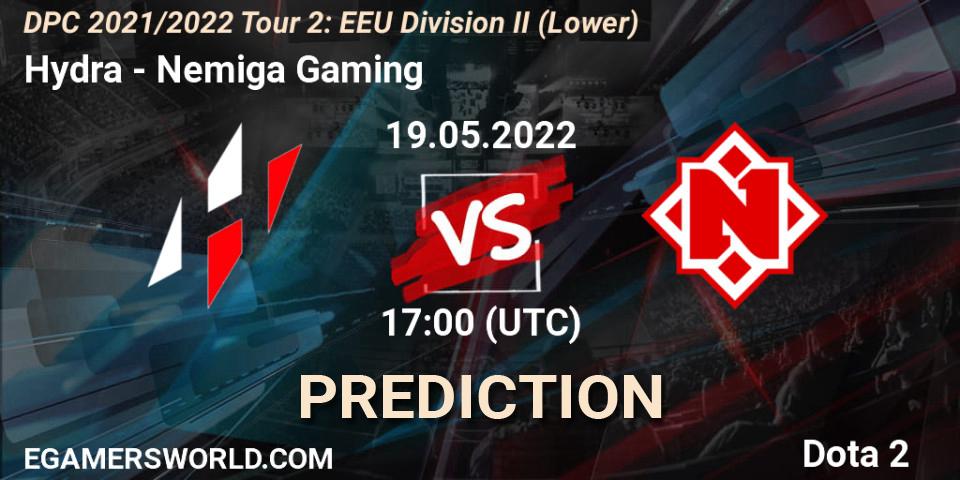 Hydra - Nemiga Gaming: Maç tahminleri. 19.05.2022 at 17:36, Dota 2, DPC 2021/2022 Tour 2: EEU Division II (Lower)