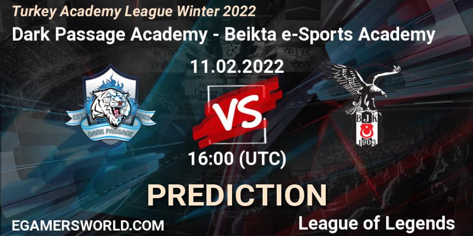 Dark Passage Academy - Beşiktaş e-Sports Academy: Maç tahminleri. 11.02.2022 at 16:00, LoL, Turkey Academy League Winter 2022