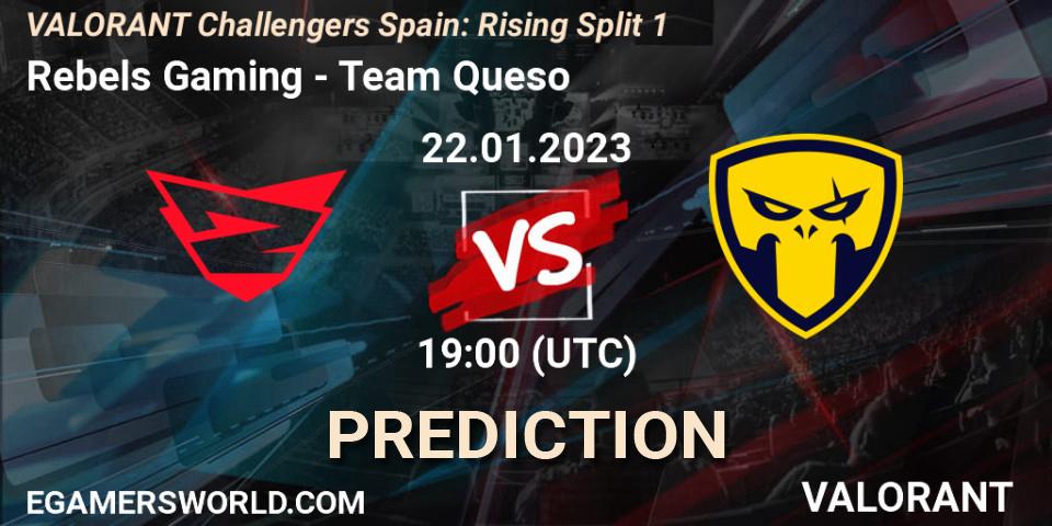 Rebels Gaming - Team Queso: Maç tahminleri. 22.01.2023 at 19:35, VALORANT, VALORANT Challengers 2023 Spain: Rising Split 1