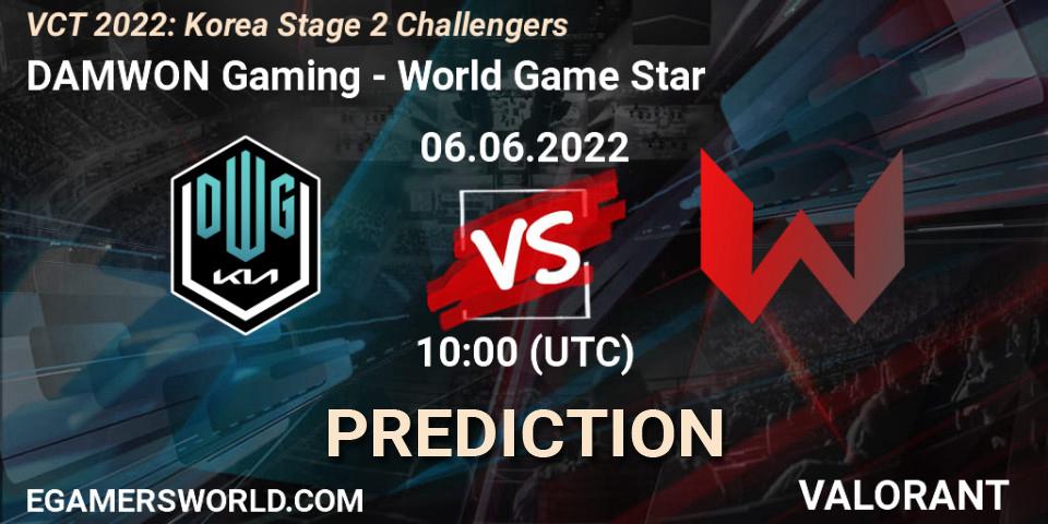 DAMWON Gaming - World Game Star: Maç tahminleri. 06.06.22, VALORANT, VCT 2022: Korea Stage 2 Challengers