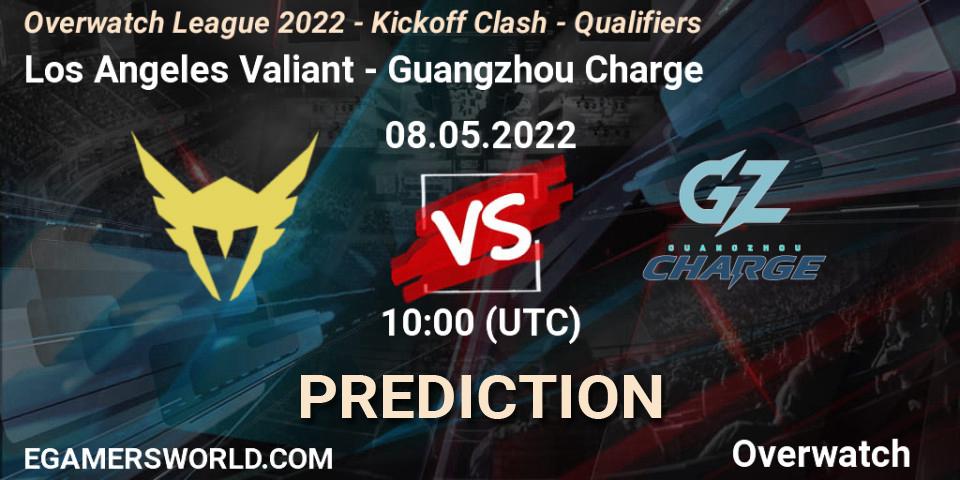 Los Angeles Valiant - Guangzhou Charge: Maç tahminleri. 21.05.2022 at 13:00, Overwatch, Overwatch League 2022 - Kickoff Clash - Qualifiers