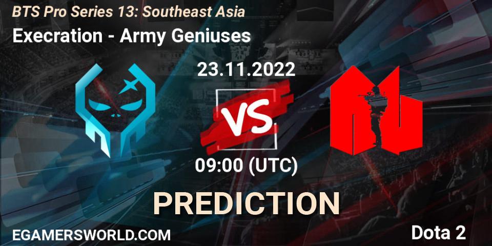 Execration - Army Geniuses: Maç tahminleri. 23.11.2022 at 09:04, Dota 2, BTS Pro Series 13: Southeast Asia