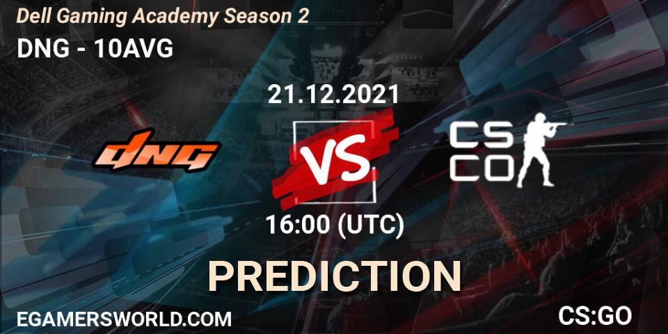 DNG - 10AVG: Maç tahminleri. 21.12.2021 at 16:00, Counter-Strike (CS2), Dell Gaming Academy Season 2