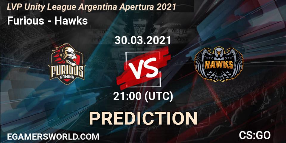Furious - Hawks: Maç tahminleri. 30.03.21, CS2 (CS:GO), LVP Unity League Argentina Apertura 2021