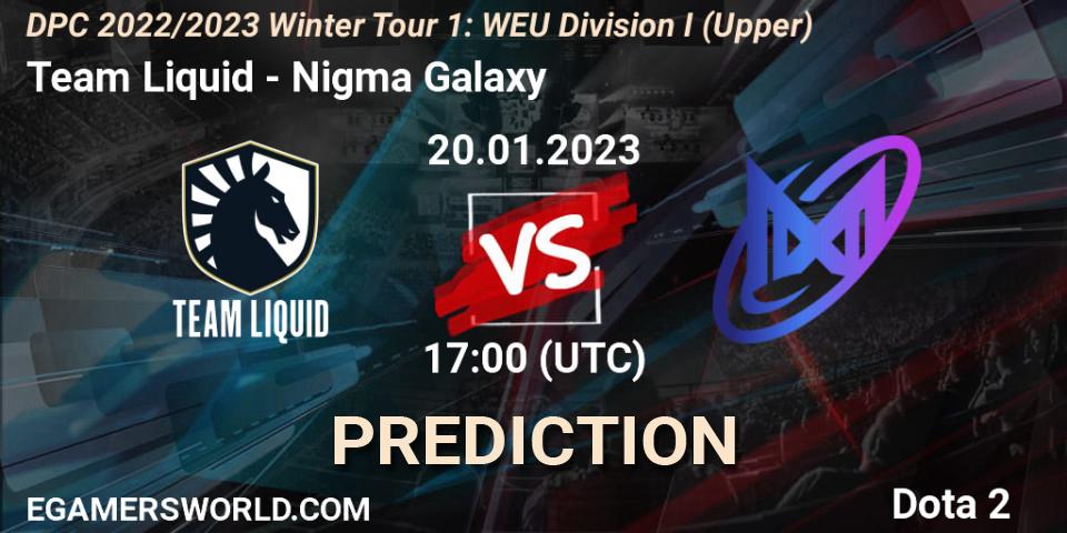 Team Liquid - Nigma Galaxy: Maç tahminleri. 20.01.2023 at 16:53, Dota 2, DPC 2022/2023 Winter Tour 1: WEU Division I (Upper)